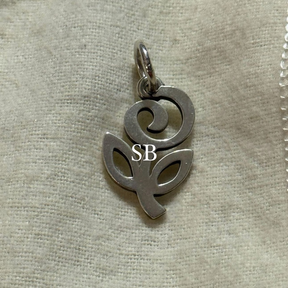 James Avery Silver retired Flower of Hope charm